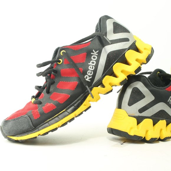 Reebok Shoes - Reebok Cross Trainer Sneaker Women's 6-6.5 Men's Size 5 EU 36.5 Red Yellow Black